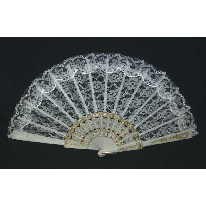 Fan White Lace