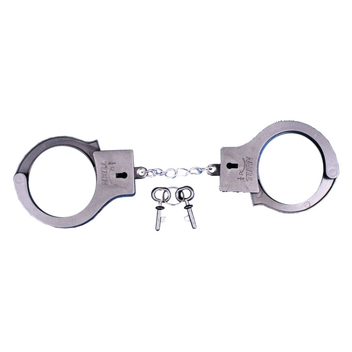 Handcuffs Plastic Silver