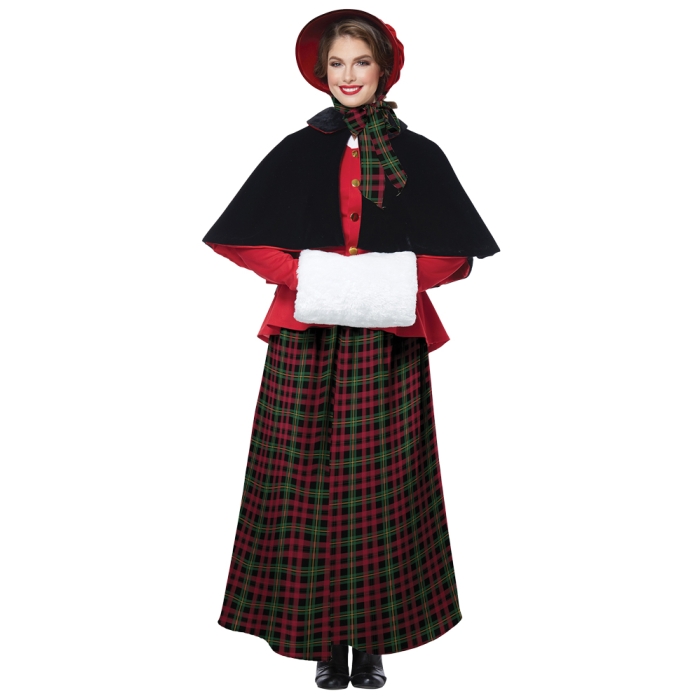 Women's Holiday Caroler Costume SM
