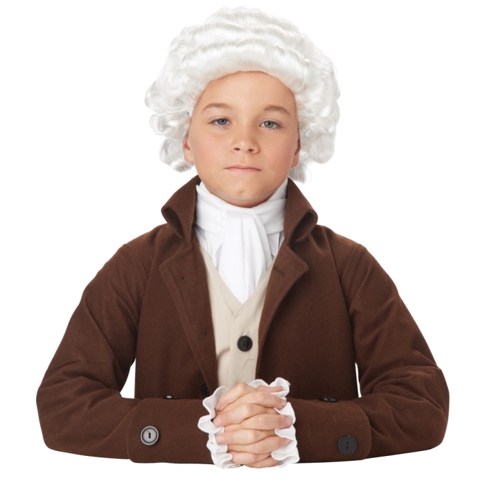 Colonial Man Wig Child