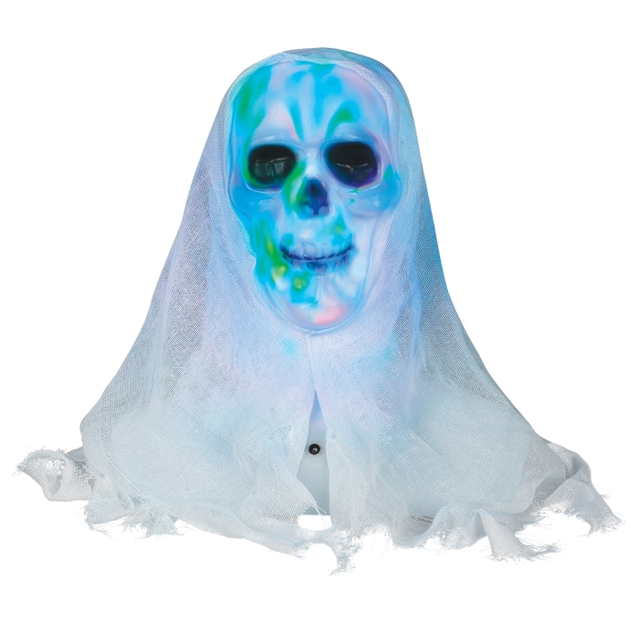 Lightshow Skull Bust White Fac