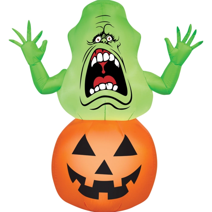 Airblown Slimer On Pumpkin Sm