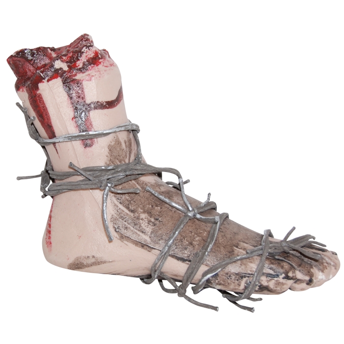 Bloody Foot W/Barbed Wire