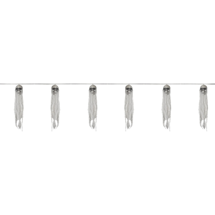 Skull Ghost Garland 60 In.