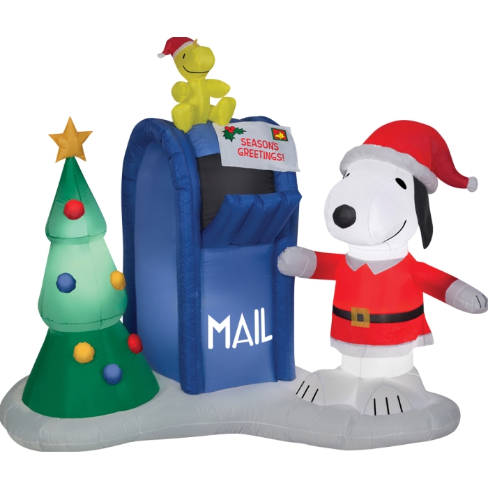 Snoopy Woodstock W Mailbox Lg