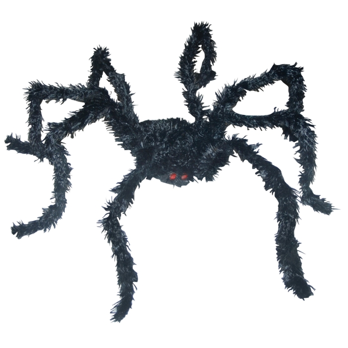 Light Up Bk Spider Long Hair