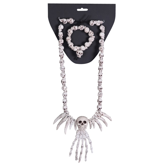 Necklace Bracelet Combo-Skulls
