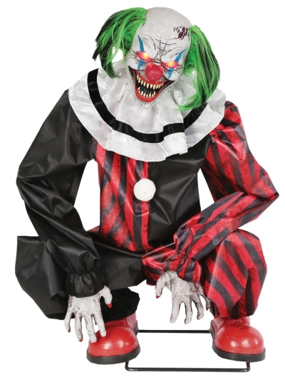 Crouching Clown Red Animated