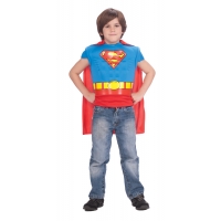 Superman Musc Shirt Cape Child
