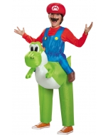 Mario Riding Yoshi Child
