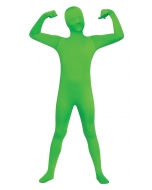 Skin Suit Green Chld 8-10