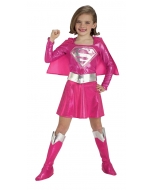 Supergirl Pink Child Medium