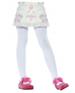 Tights Child White Large 7-10