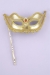 Venetian Mask Stick Gold