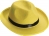 Hat Yellow Fedora Adult