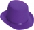 Top Hat Adult Purple