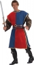 Medieval Tabard Adult Red Blue