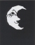 Stencil Crescent Moon W Face