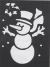 Stencil Snowman Brass