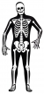 Skin Suit Skeleton Adult Std