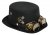 Steampunk Hat Black W/Goggles
