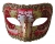 Medieval Opera Mask Red Gold