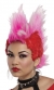 Double Mohawk Wig Red Hot Pink