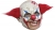 Clown Dlx Chinless Mask Red Ha