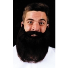 Mustache Beard Black 8In