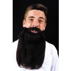 Mustache Beard Black 14In
