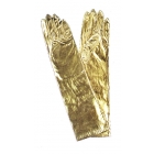 Gloves Elbow Metallic Gold