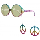 Glasses Peace Danglers Multi