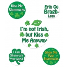 St Patricks Funny Party Button
