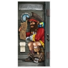 Pirate Restroom Door Cover