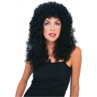 Wig Curly Extra Long Black