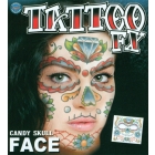 Face Tattoo Candy Skull