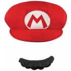 Mario Adult Hat And Mustache
