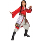 Girl's Mulan Hero Red Dress Deluxe Costume