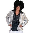 Disco Jacket Silver Adult Smal