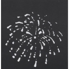 Stencil Fireworks Circular Bur
