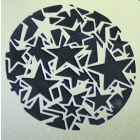 Stencil Star Explsn Stainls