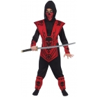 Ninja Costume Medium Red Black