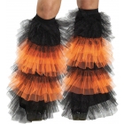 Boot Covers Tulle Ruffle Black