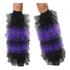 Boot Covers Tulle Ruffle  Blac