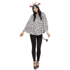 Poncho Cow Hooded