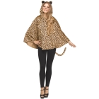 Poncho Leopard Hooded