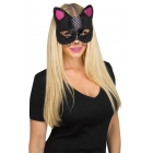 Cat Masks W/Tattoos Black Cat
