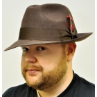 Gangster Hat Brown Large