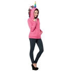 Hoodie Unicorn Pink Ad Large