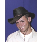 Cowboy Hat Rolled Black